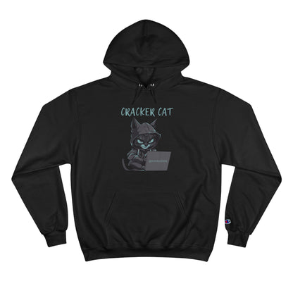 CRACKER CAT (BLACK) Champion Hoodie