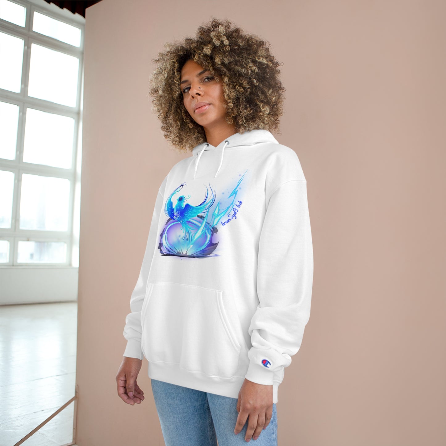 LIGHTNING BIRD (WHITE) Champion Hoodie