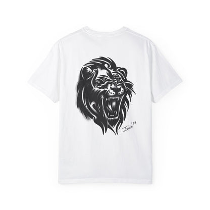 BLACKWORK LION Garment-Dyed T-shirt