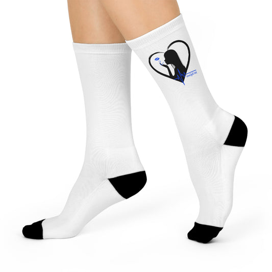 LOVERS AT DAWN Cushioned Crew Socks