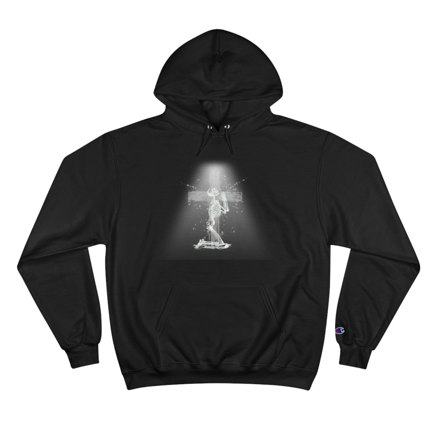 PRAYING SKELETON Champion Hoodie