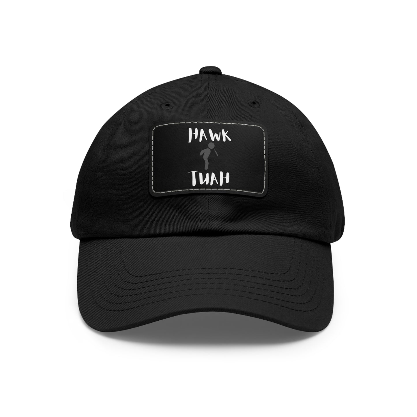 HAWK TUAH Hat with Leather Patch