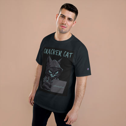 CRACKER CAT (BLACK) Champion T-Shirt