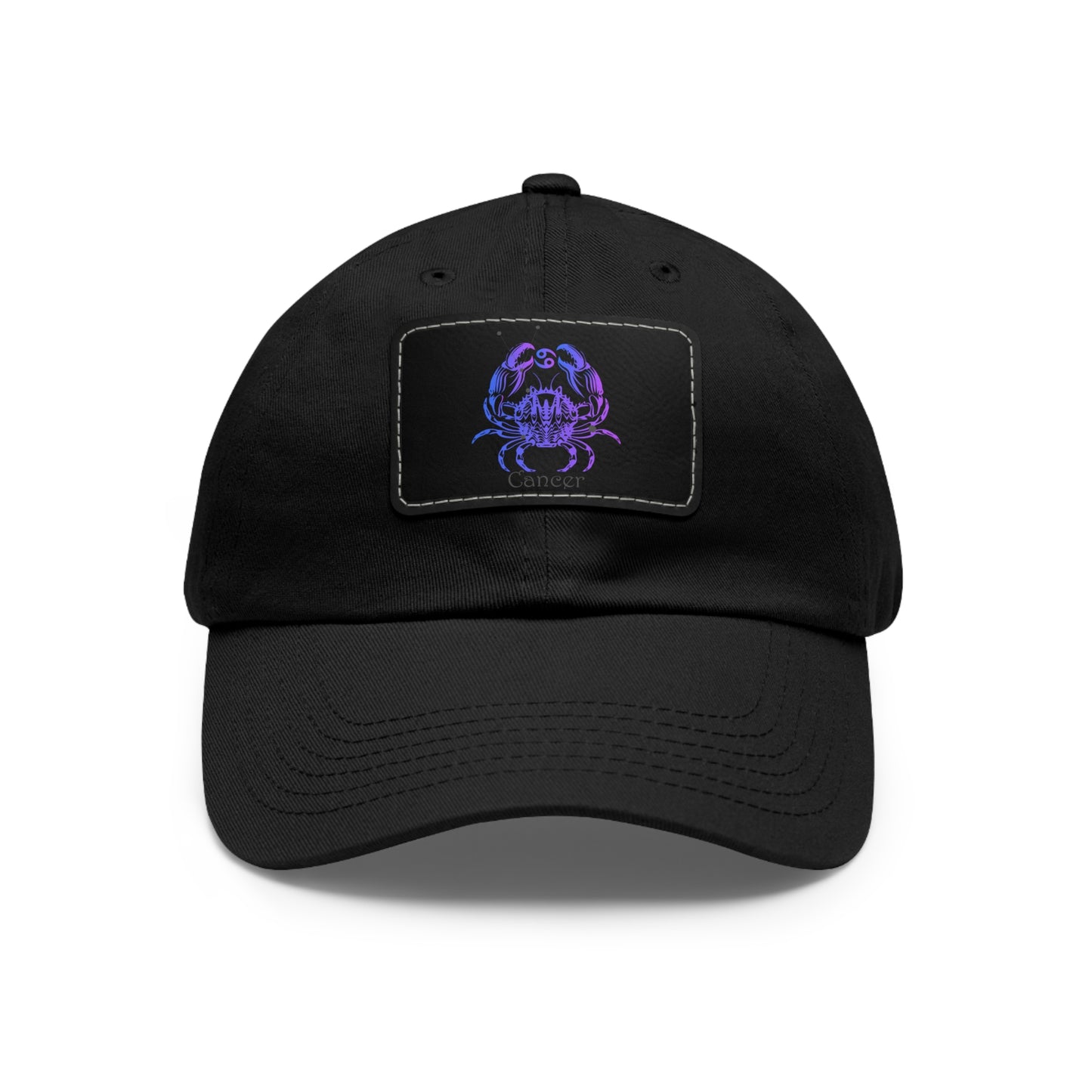 CANCER Hat with Leather Patch