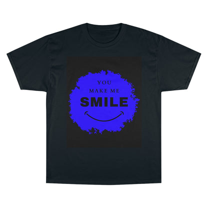 YOU MAKE ME SMILE (BLACK) Champion T-Shirt