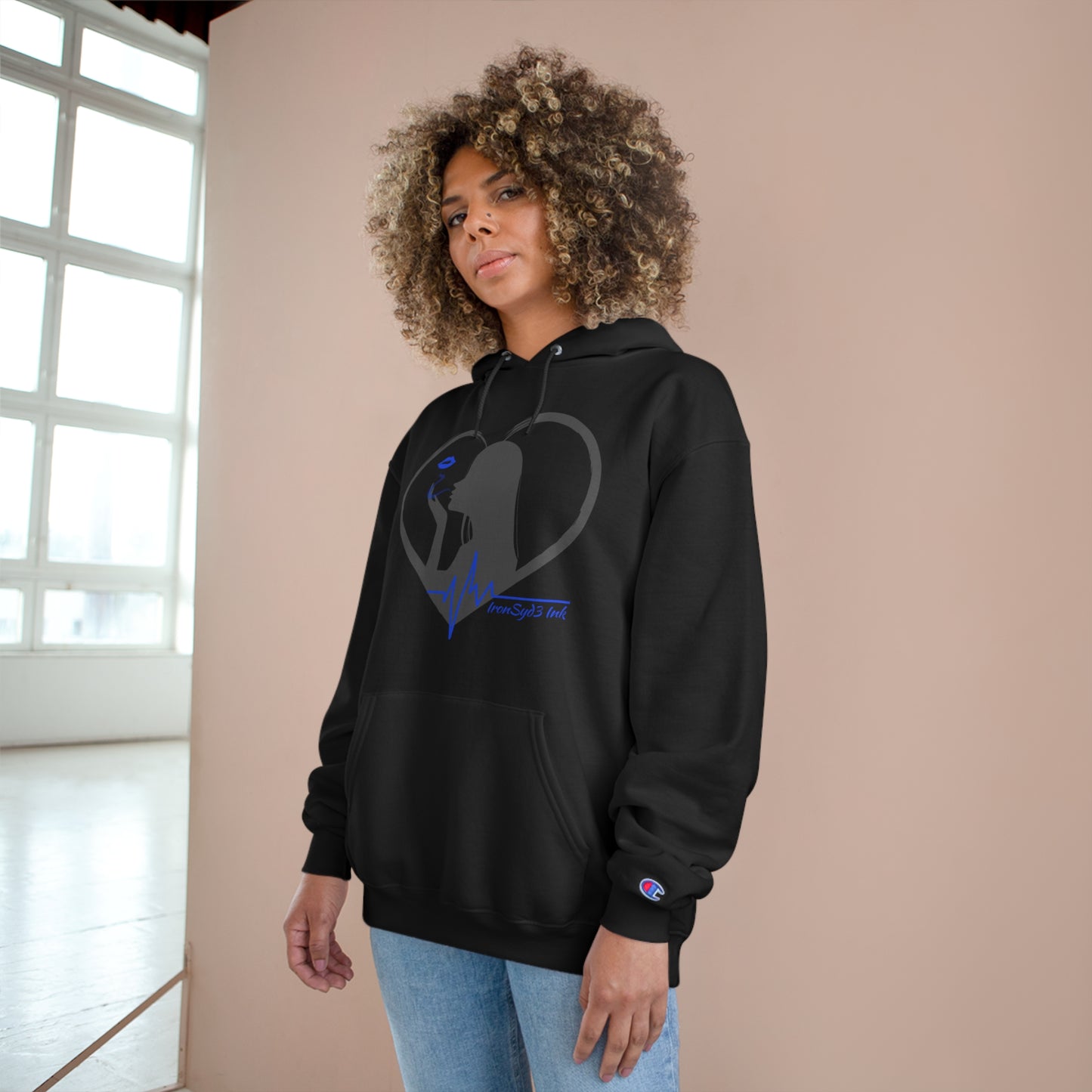 LOVERS AT DAWN (BLACK) Champion Hoodie