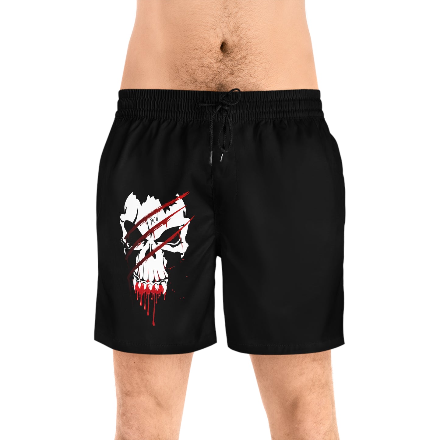 P.O.W. Men's Mid-Length Swim Shorts