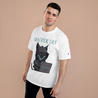 CRACKER CAT (WHITE) Champion T-Shirt