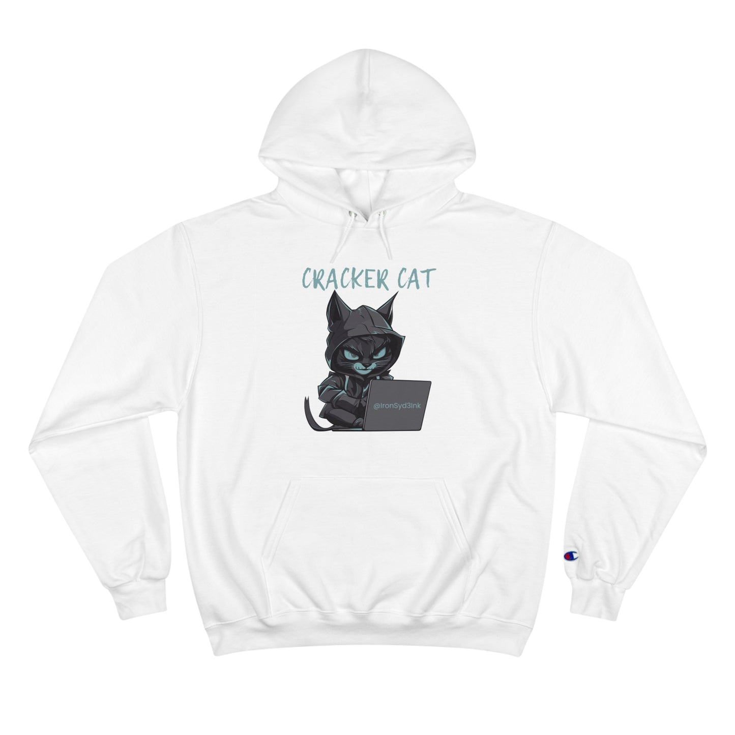 CRACKER CAT (WHITE) Champion Hoodie