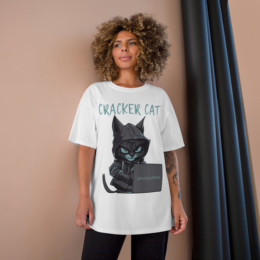 CRACKER CAT (WHITE) Champion T-Shirt