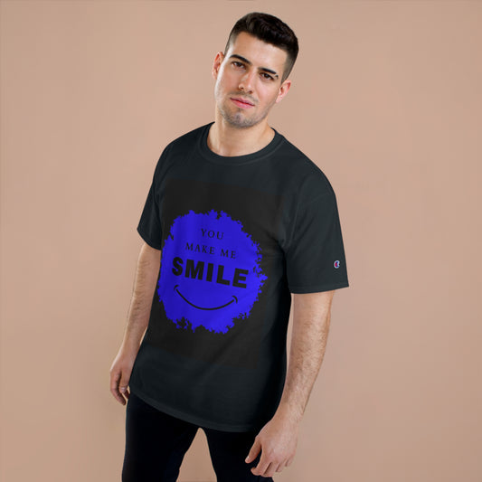 YOU MAKE ME SMILE (BLACK) Champion T-Shirt